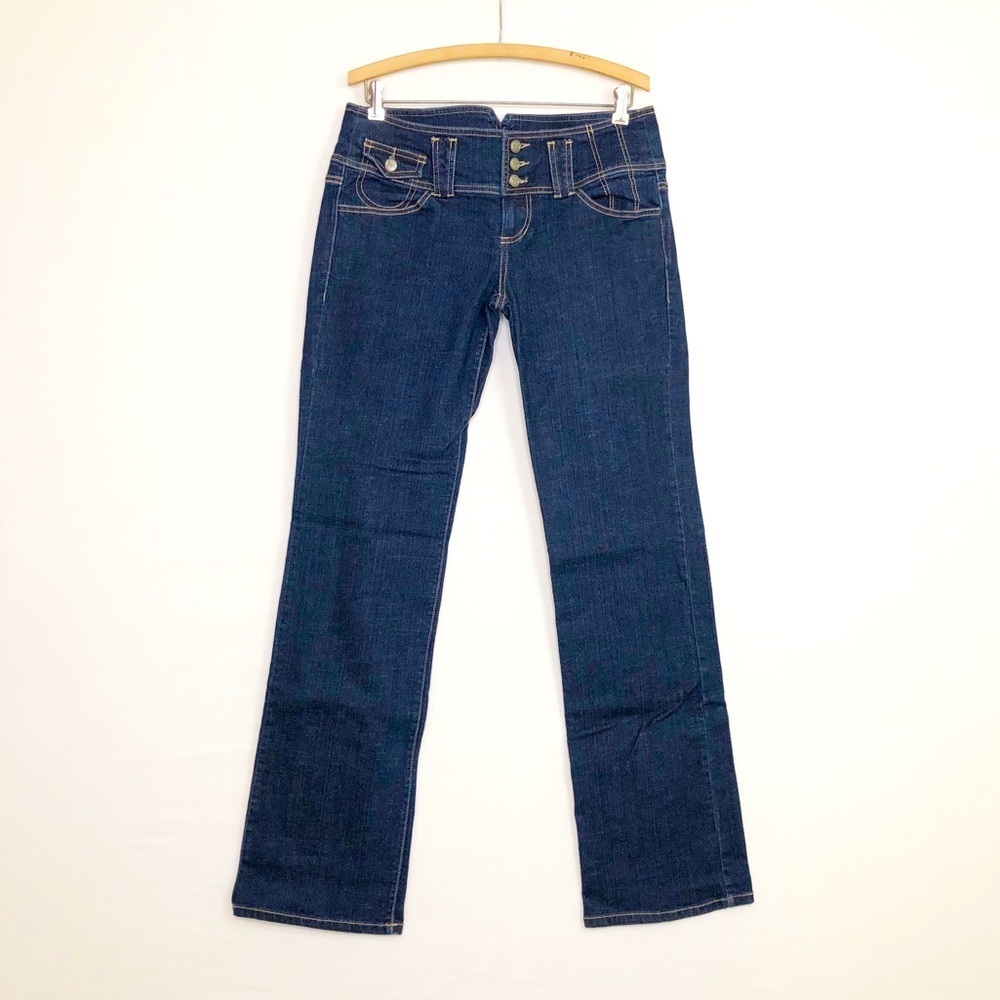 Wax boot, cut, low rise, jeans